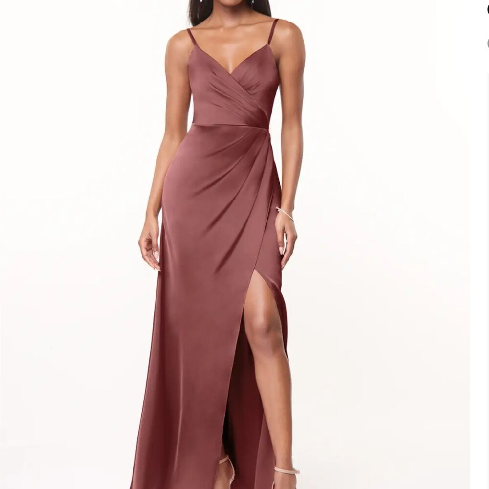 Azazie Maci Satin Dress
